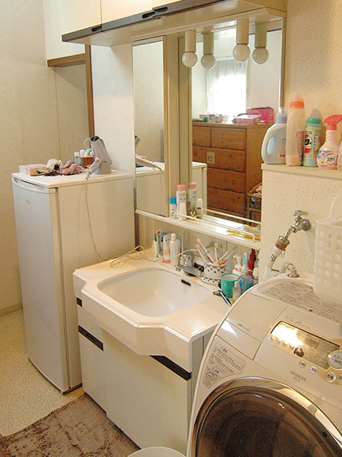 洗面化粧台（洗面台）交換リフォーム　岡山県岡山市　ベストホーム