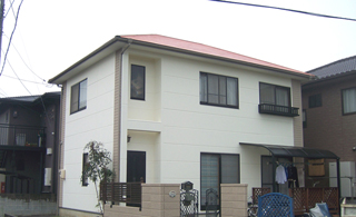 断熱塗料ガイナできれいになった外壁塗装リフォーム！