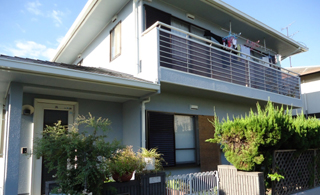 塀塗装も同時に！モルタル壁を超防水塗料で外壁塗装！