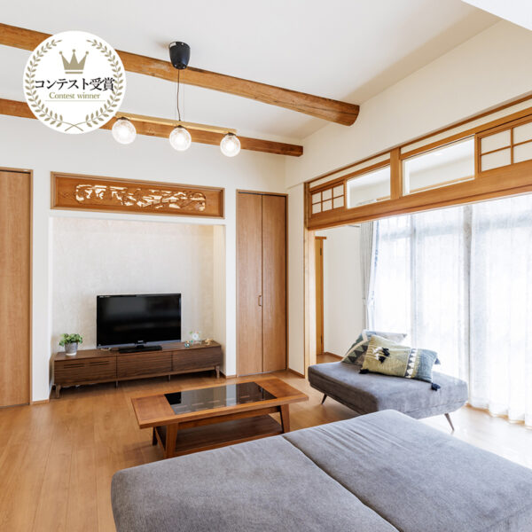 【部分リノベーション】彫刻欄間が空間に溶け込む、和の魅力を活かした平屋